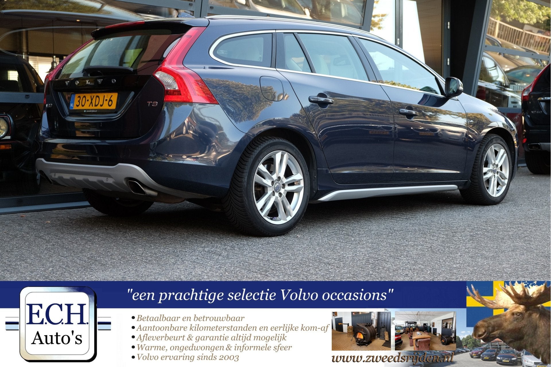 Volvo V60 T3 150 pk Summum, Leer, Navi, PDC (bj 2012), Auto's, Voorwielaandrijving, Gebruikt, Huisgarantie, 4 cilinders