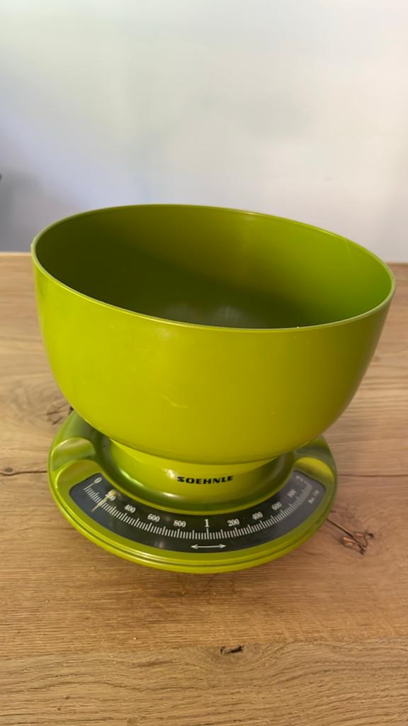 Soehnle Keukenweegschaal Groen - Vintage Analoog, Keukenweegschaal, Ophalen of Verzenden, Gebruikt, Minder dan 10 kg