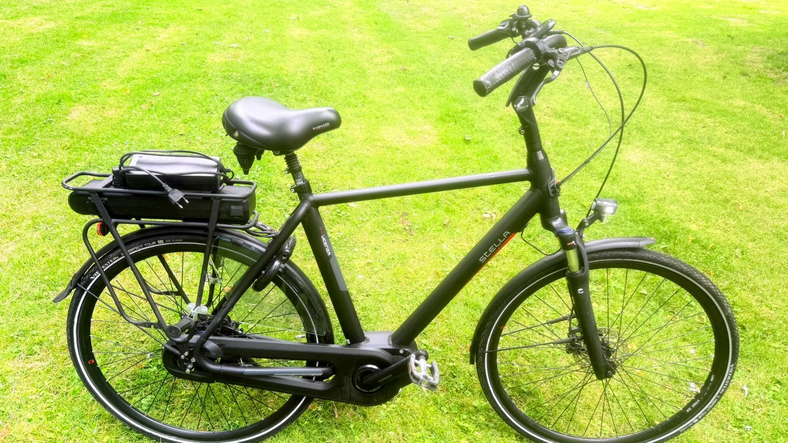 Nette goede Elektrische fiets Stella Vicenza 58cm 8 speed, Zo goed als nieuw, 59 cm of meer, 50 km per accu of meer, Ophalen
