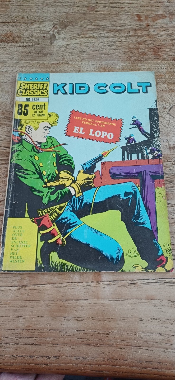 Kid Colt stripboek uit 1969 - Sheriff Classics nr. 9128, Boeken, Ophalen of Verzenden, Gelezen, Onbekend, Amerika