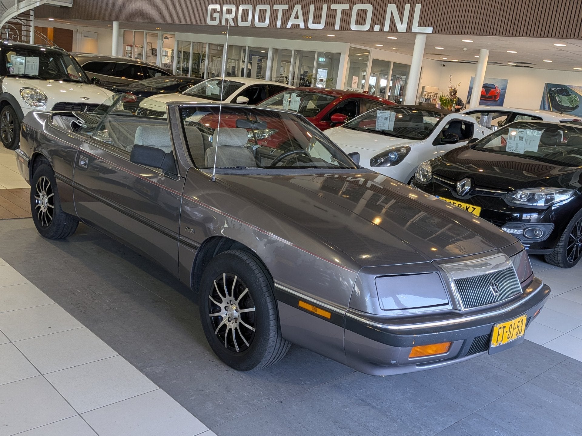 Chrysler Le-Baron 3.0i V6 Convertible Automaat Airco, Stuurb, Auto's, Cabriolet, 4 stoelen, Chrysler, Bedrijf