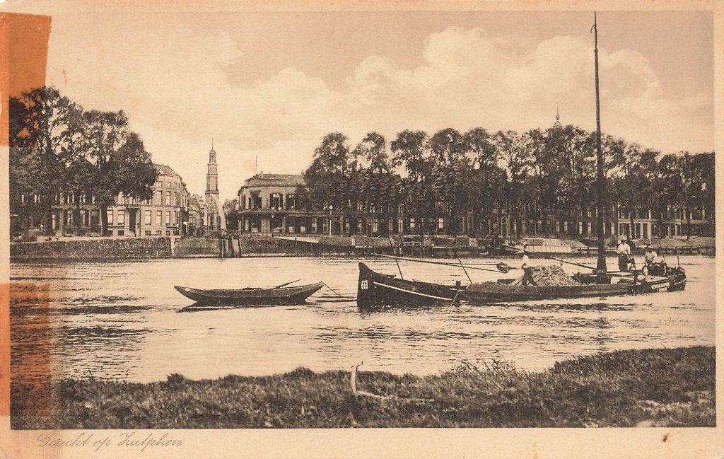 Gezicht op Zutphen, Ophalen of Verzenden, 1920 tot 1940, Ongelopen, Gelderland