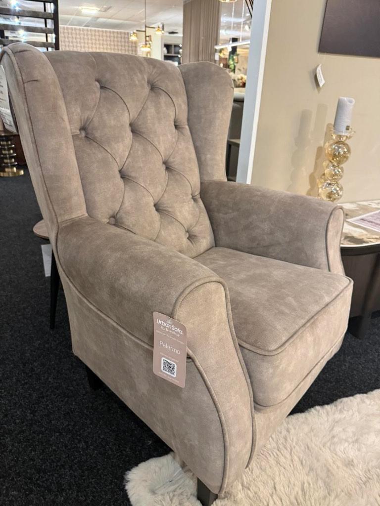 Landelijke fauteuil Palermo van UrbanSofa, Ophalen, Markt 27-29 Wageningen, UrbanSofa, Nieuw