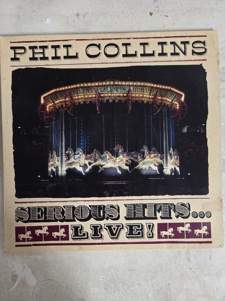 Vinyl 2lp PHIL COLLINS: SERIOUS HITS LIVE !, Gebruikt, Pop, Beschermende buitenhoes, Ophalen of Verzenden