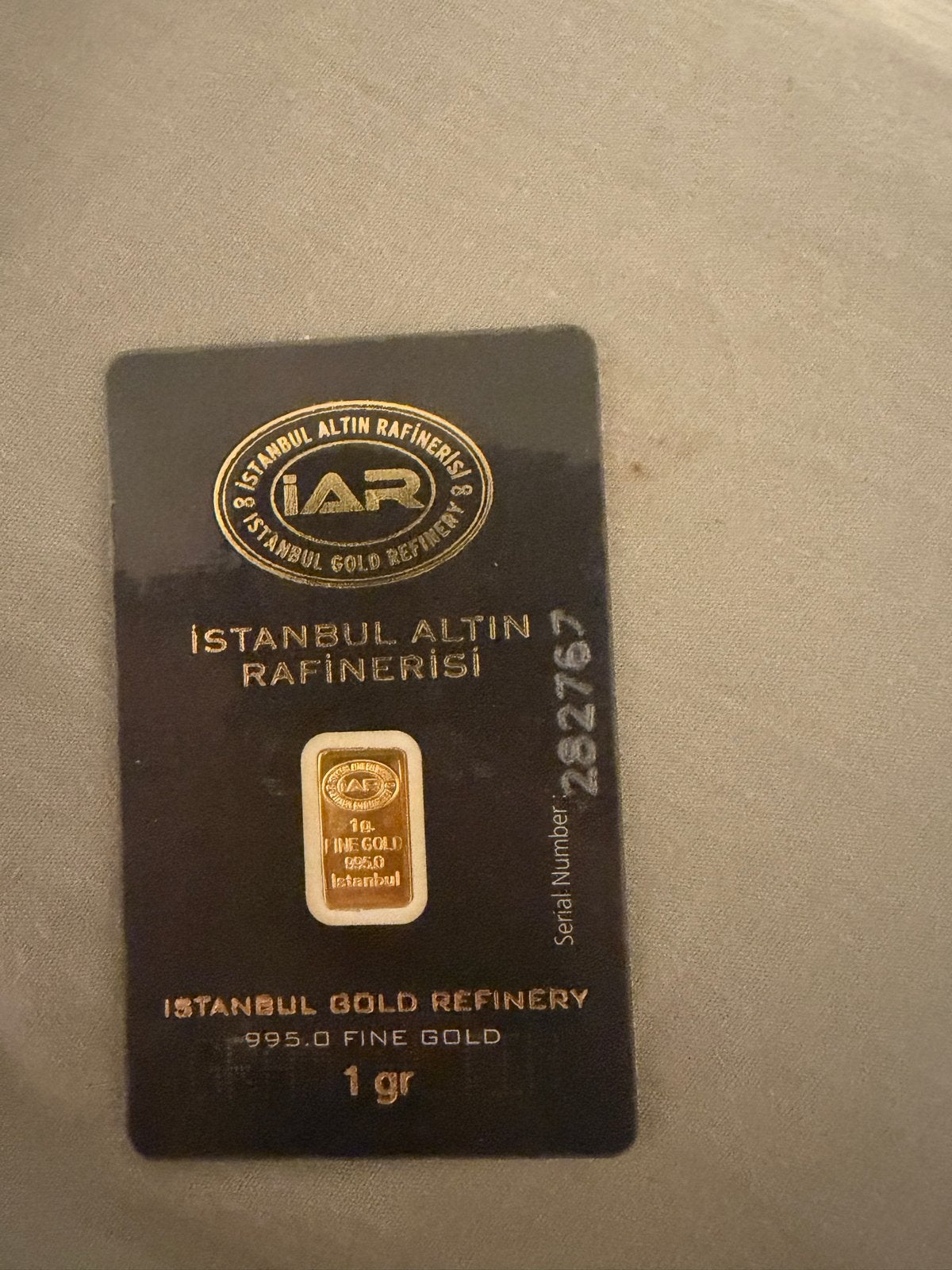 1 gram Goudbaartje - Istanbul Gold Refinery, Ophalen of Verzenden, Goud