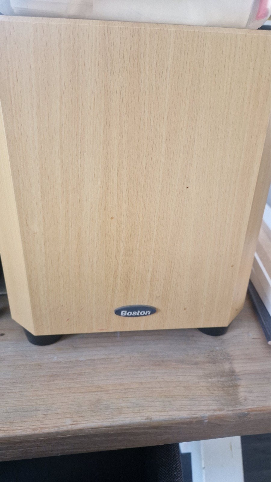Diverse speakers en subwoofer - Onkyo, Boston, Tannoy, Ophalen, Gebruikt, Subwoofer, Afstandsbediening