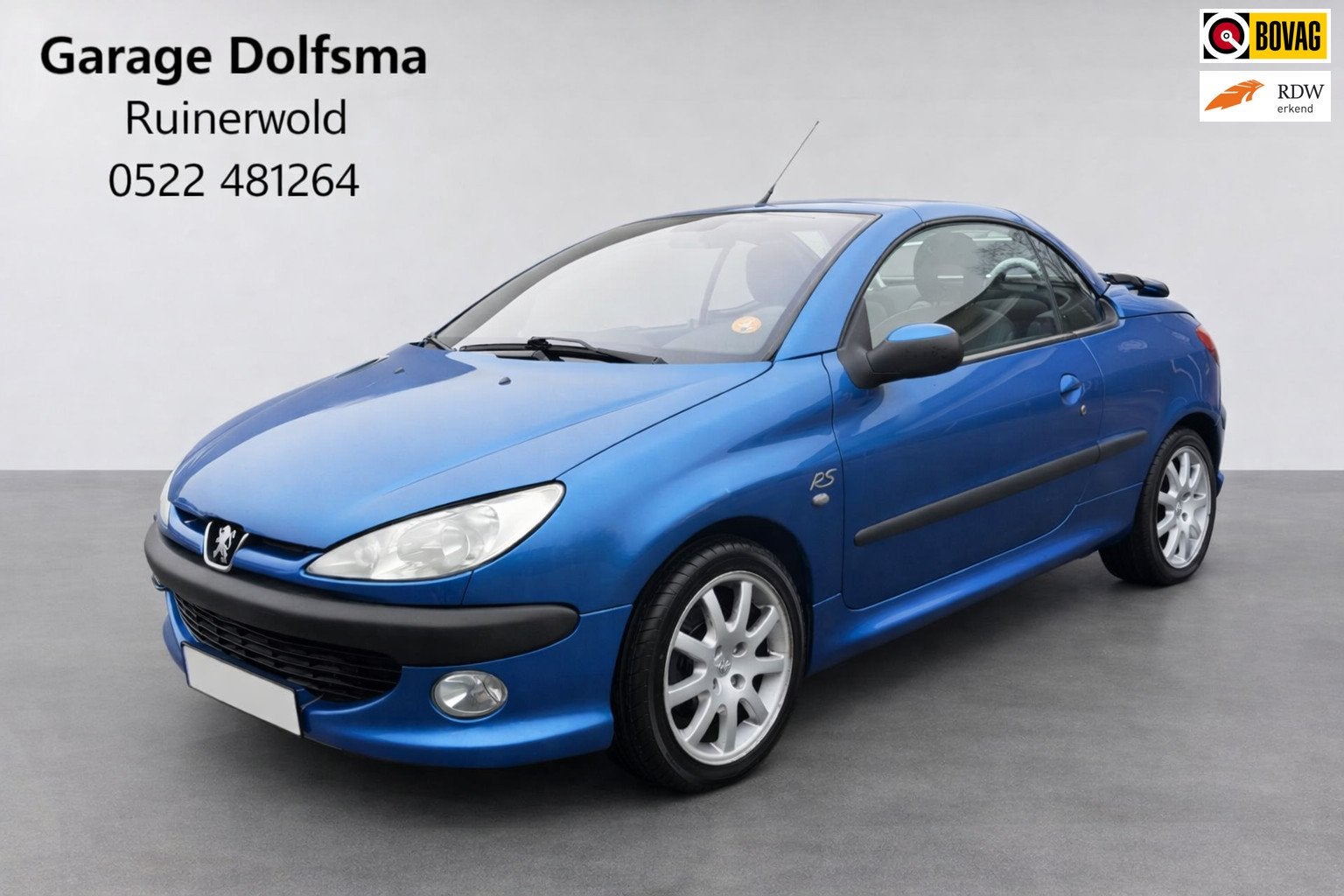 Peugeot 206 CC 2.0-16V-Nieuwe APK-Dak werk niet-, Auto's, Peugeot, 136 pk, Gebruikt, Zwart, 4 cilinders