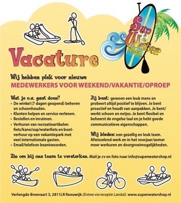 medewerker gezocht, Vanaf 3 jaar, MBO, Tijdelijk contract, Vakantiewerk