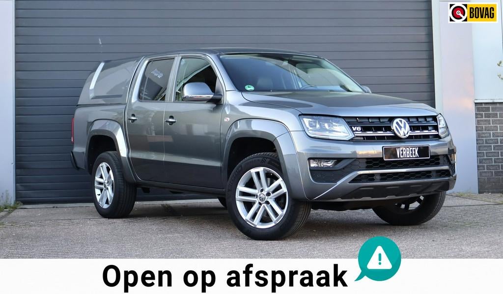 Volkswagen Amarok 3.0 TDI Plus Cab Comfortline Leder/Luxe/Na, Automaat, Gebruikt, Zwart, Diesel