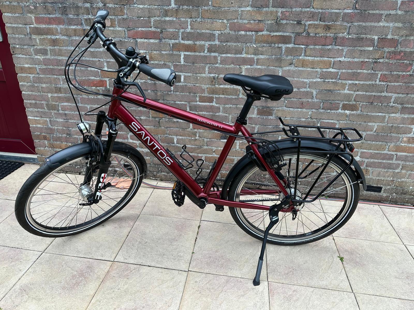 SANTOS Fiets Travelmaster 2.6, 26 inch, 10 tot 15 versnellingen, Velgrem, Minder dan 49 cm