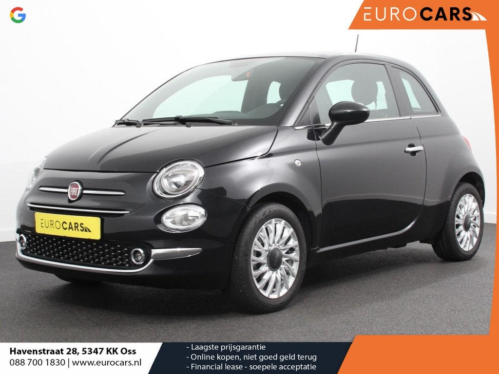 Fiat 500 1.0 Hybrid Dolcevita Finale Panorama dak Control Na, Voorwielaandrijving, Stof, Gebruikt, Euro 6
