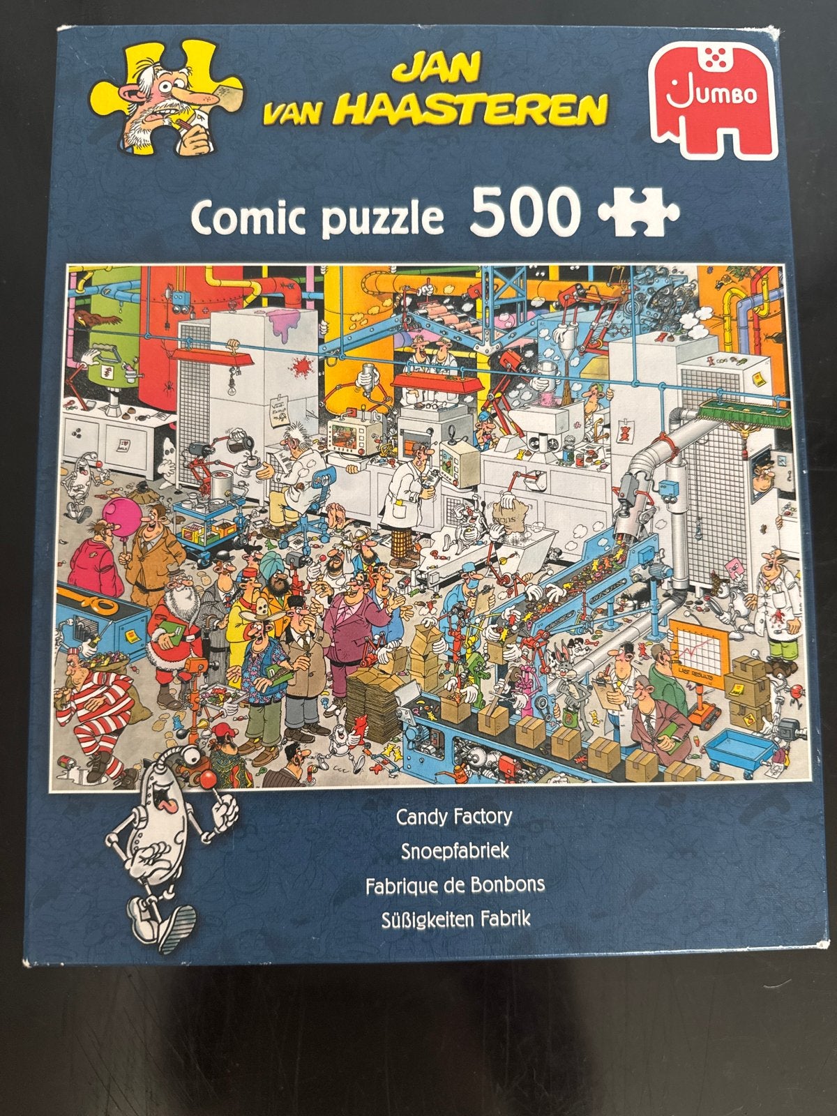 Jan van Haasteren Comic Puzzel - Snoepfabriek 500 stukjes, Ophalen, 500 t/m 1500 stukjes, Gebruikt, Legpuzzel
