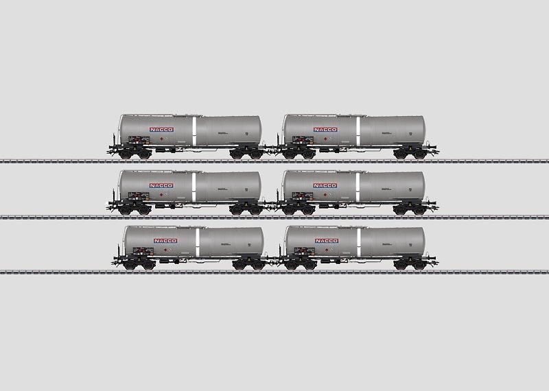 Märklin 46543 – 6-delige Ketelwagenset "NACCO" Zans – NIEUW, Ophalen, Wisselstroom, Märklin, Nieuw