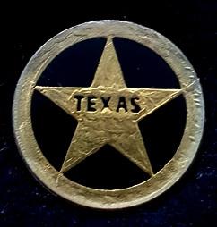 Texas pin- zwart goudkleur, Ophalen of Verzenden, Nieuw, Stad of Land, Speldje of Pin