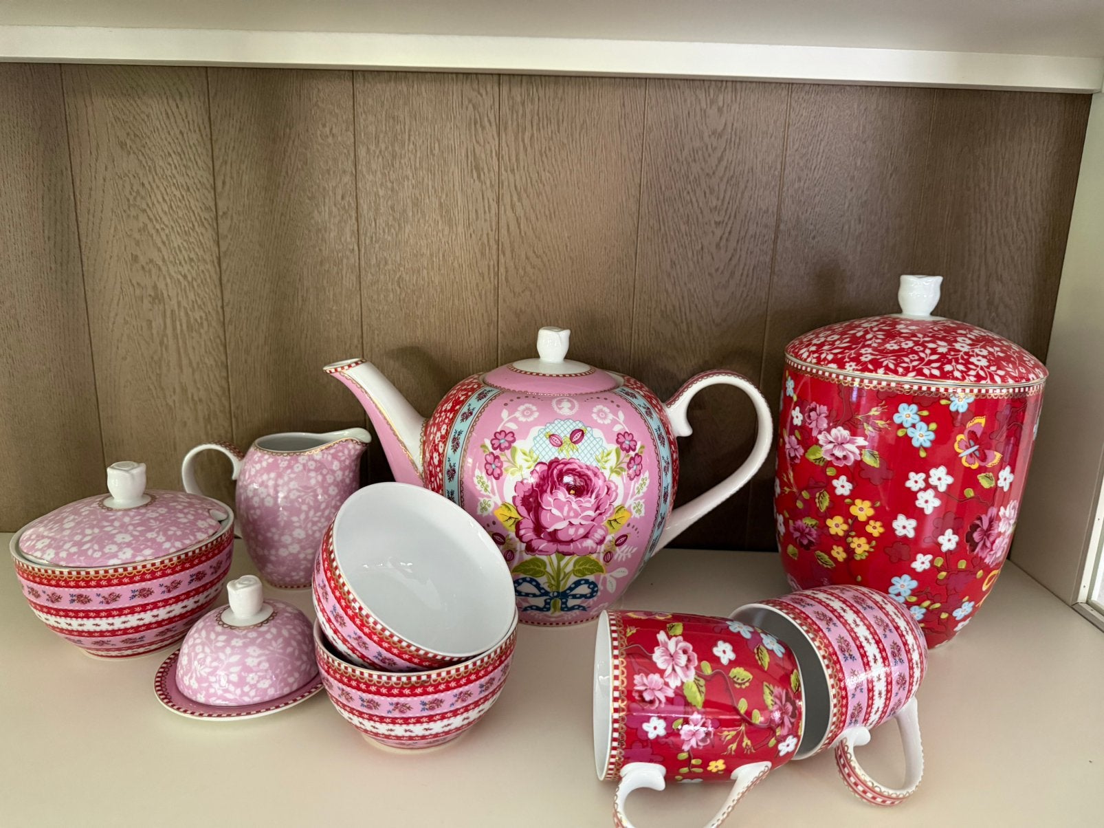 Pip thee servies rood/roze, Ophalen of Verzenden