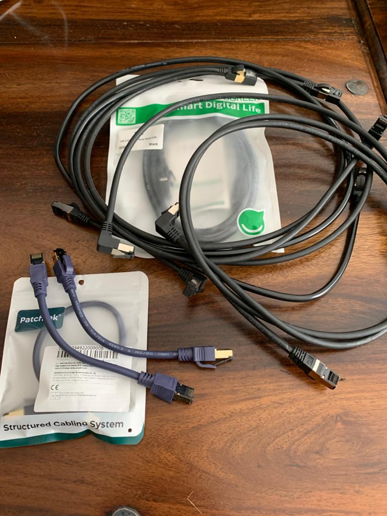 Partij Ugreen en Patchkabel Ethernet kabels cat 8 (nieuw), Computers en Software, Pc- en Netwerkkabels, Ophalen of Verzenden, Nieuw