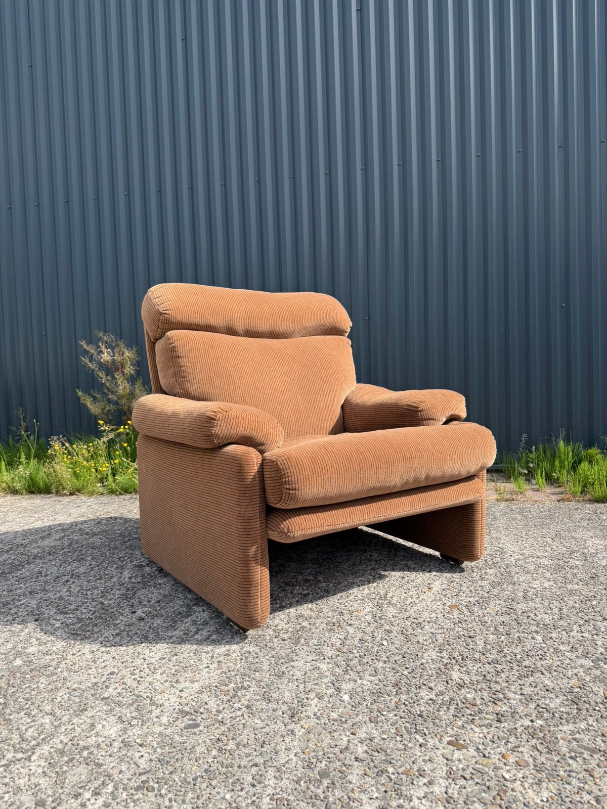 Vintage stoel fauteuil b en b italia design, Ophalen, Minder dan 50 cm, Gebruikt, C
