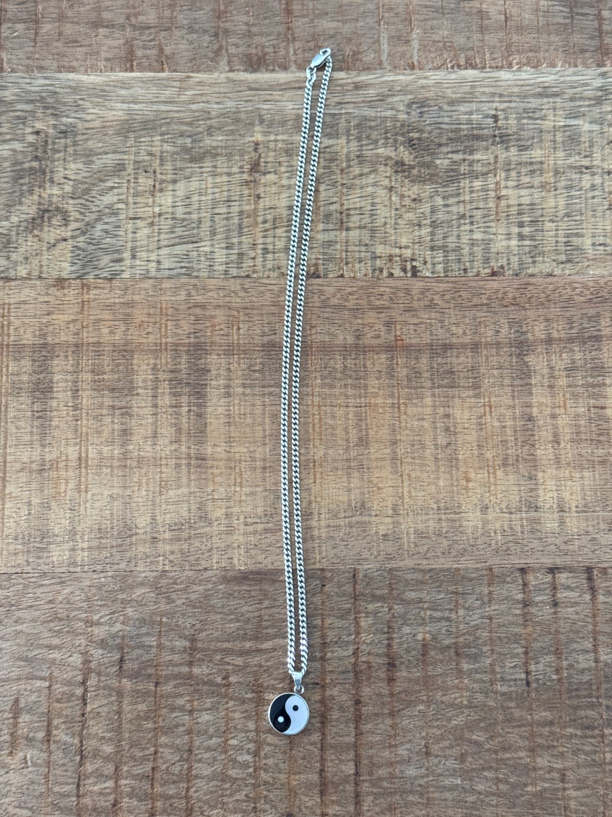 Yin Yang ketting met hanger, Ophalen, Gebruikt, Zilver, Overige materialen