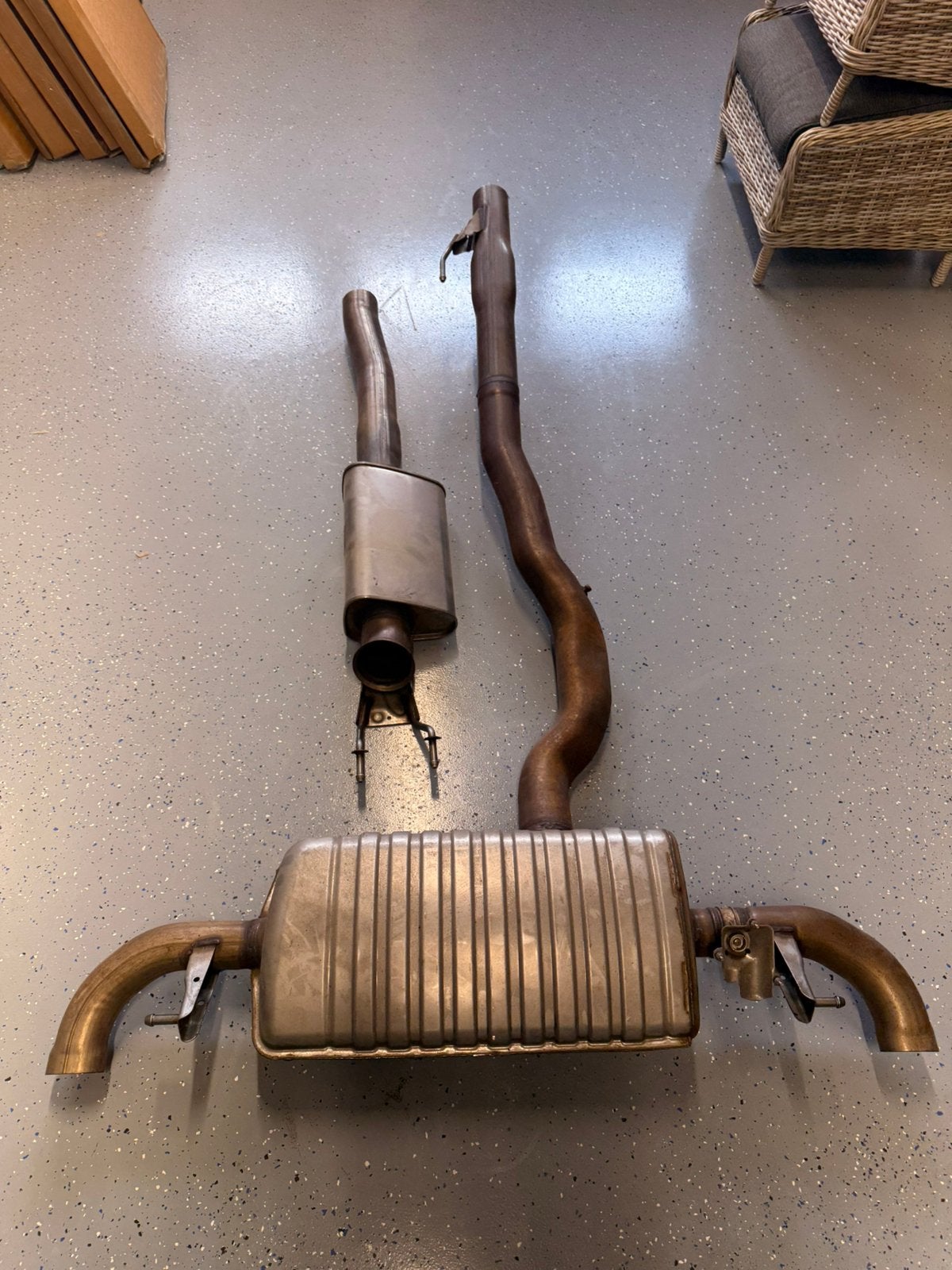 Originele Mercedes-AMG A45 W176 uitlaat compleet, Ophalen, Gebruikt, Mercedes-Benz