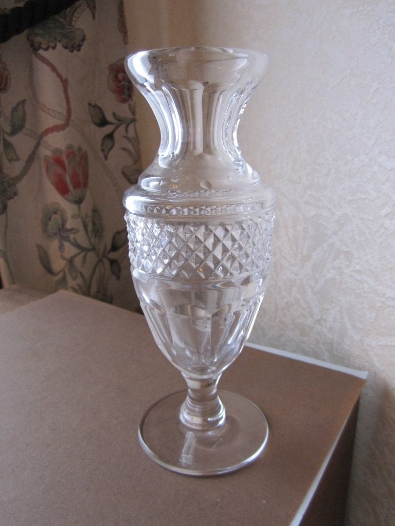 Kristal balustervaas - medici form - Baccarat of St Louis ?, Antiek en Kunst, Verzenden