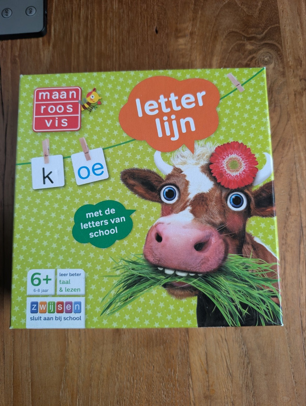 Maan Roos Vis Letterlijn - Leerzaam Spel 6+ Jaar, Ophalen of Verzenden, Zo goed als nieuw, Taal en Lezen