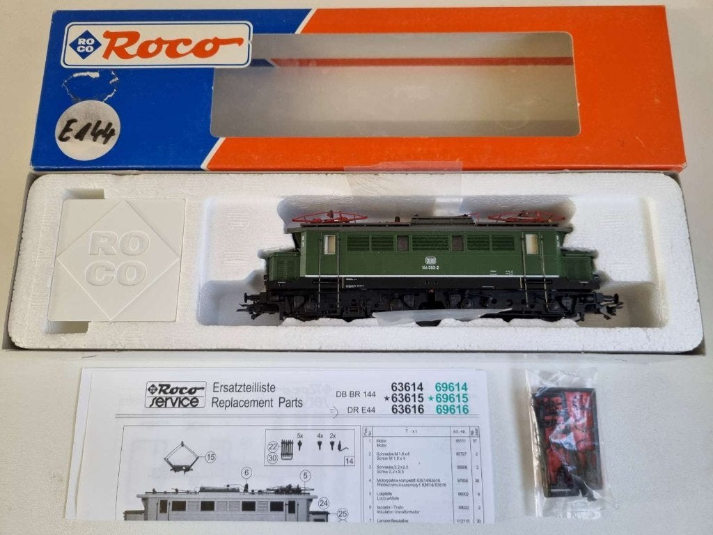 Roco 63614 - Elektrische locomotief BR 144 van de DB met DSS, Ophalen of Verzenden, Zo goed als nieuw, Roco, Gelijkstroom