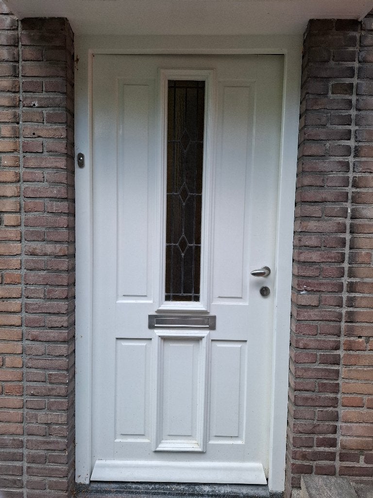 Voordeur met glas in lood, Ophalen, Gebruikt, 80 tot 100 cm, Buitendeur