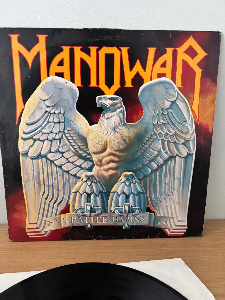 LP - Manowar - battle hymns, LP, Heavy metal, Gebruikt, Ophalen of Verzenden