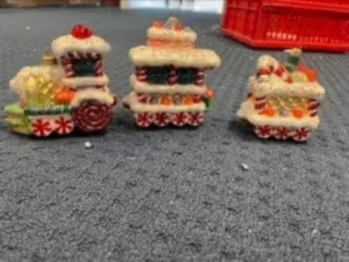 ZGAN! KOMOZJA trein 3 stuks BIEDEN, Diversen, Kerst, Ophalen of Verzenden, Zo goed als nieuw