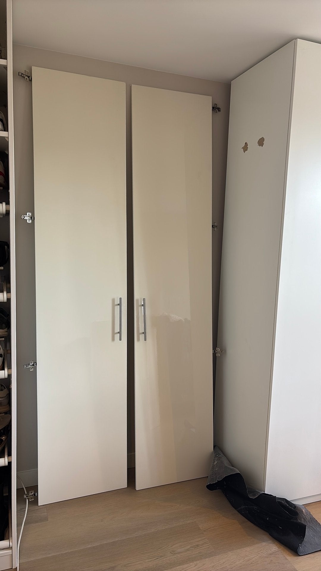 2x ikea pax deur hoogglans wit, Ophalen, 200 cm of meer, 50 tot 100 cm, Zo goed als nieuw