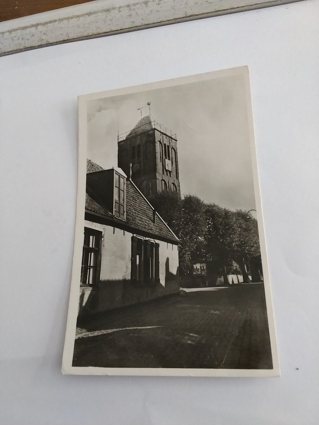 Oude Ansichtkaart Texel: Kerkstoren van Oosterend, Ophalen of Verzenden, Waddeneilanden
