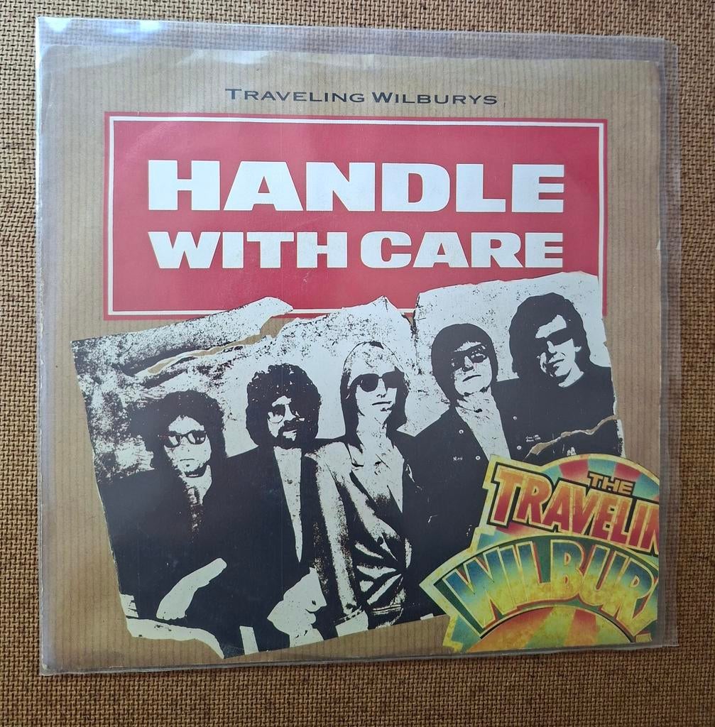Traveling Wilburys  - Handle with care - Single is TOP, Gebruikt, 7 inch, Single, Ophalen of Verzenden