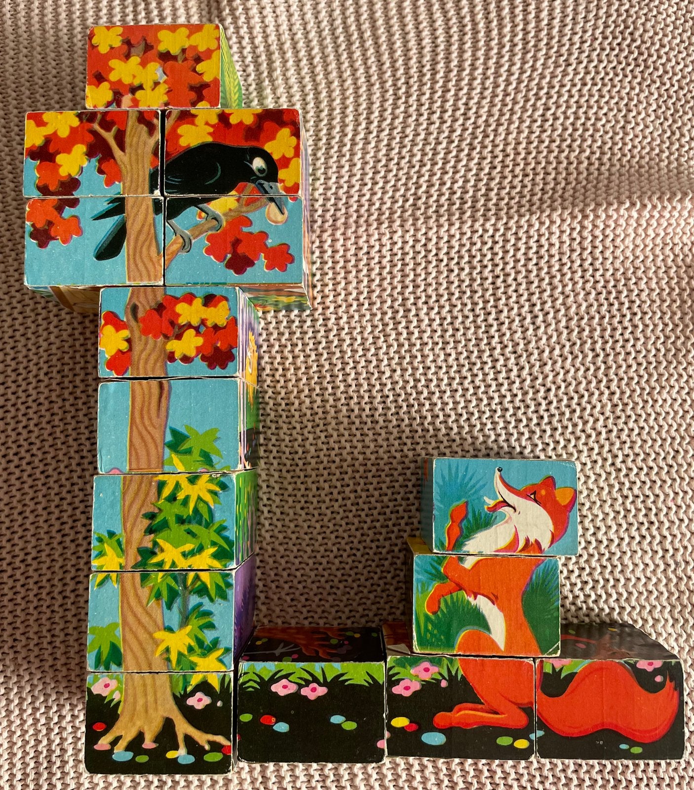 Bijzondere vormen!! Aesop's Fables houten blokpuzzel, Ophalen of Verzenden