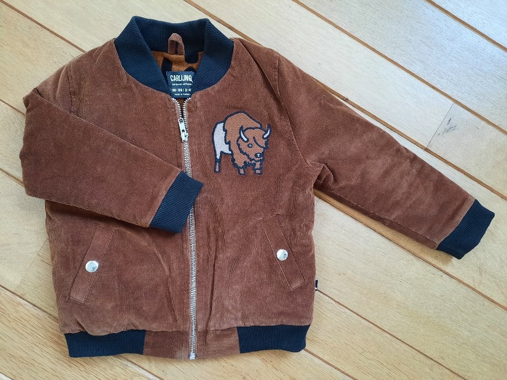 CARLIJNQ bomber jack jas roest bruin maat 98 - 104, Ophalen of Verzenden, Carlijn Q, Jongen, Jas