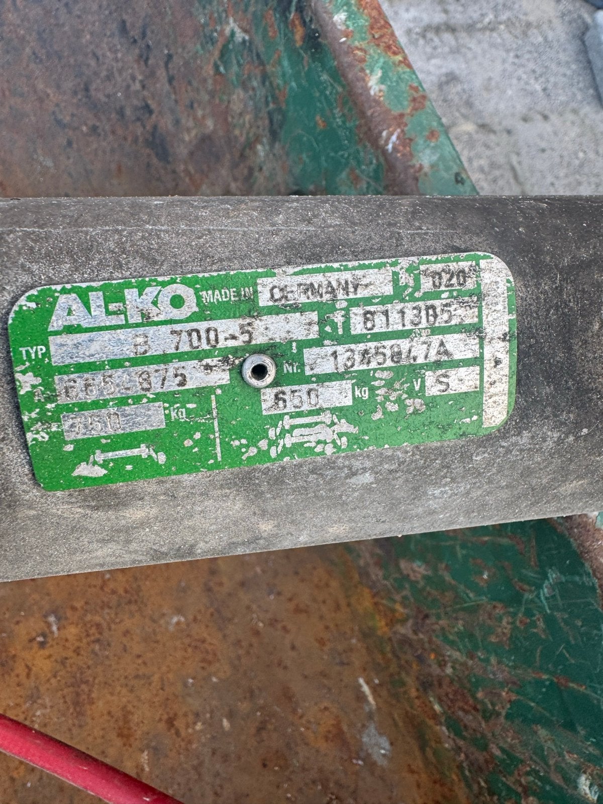 Geremde aanhanger as AL-KO 95 cm ophangpunt, Ophalen of Verzenden, Gebruikt