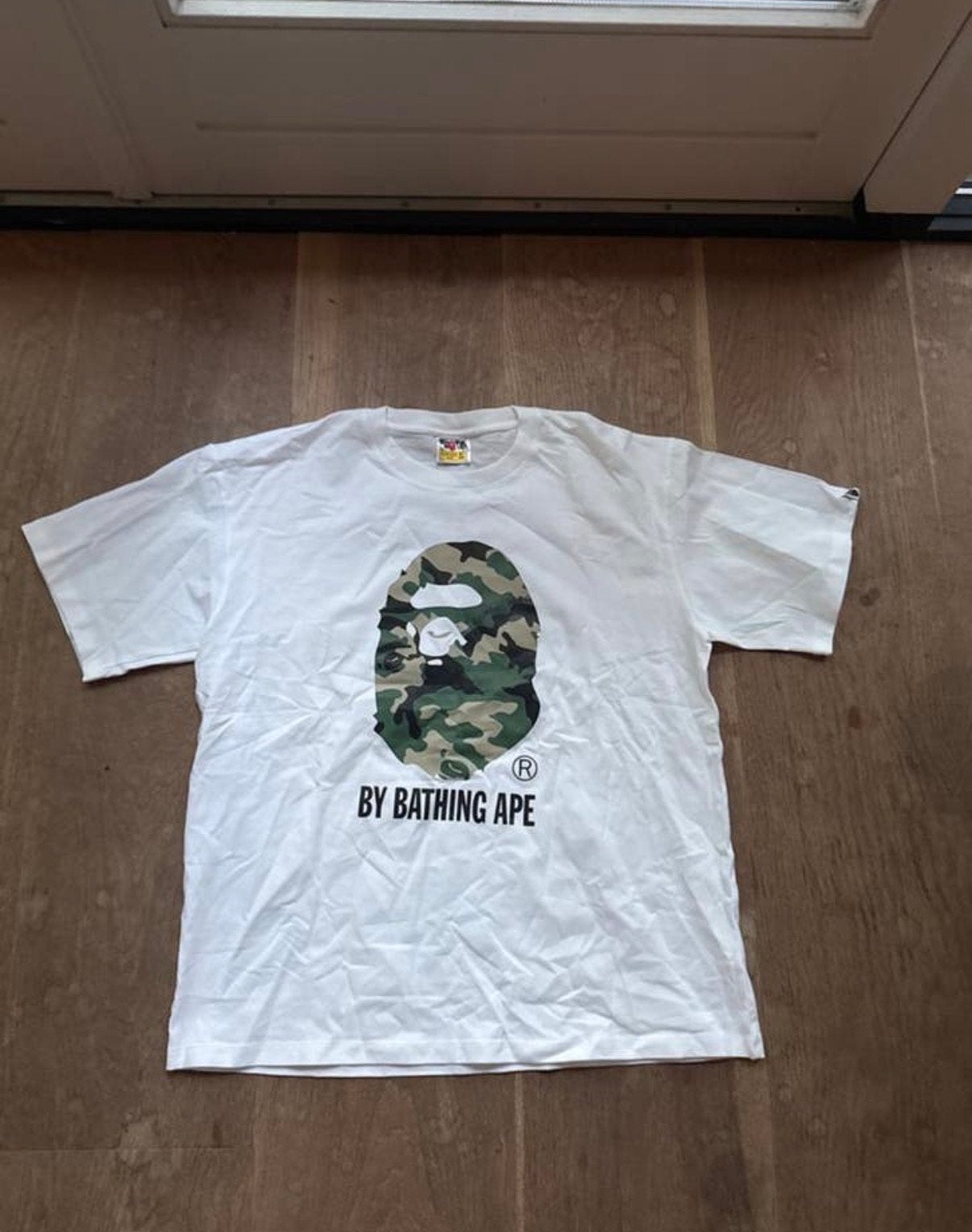 Bape T-shirt XL - BY BATHING APE, Ophalen of Verzenden, Gedragen, Maat 56/58 (XL), Wit