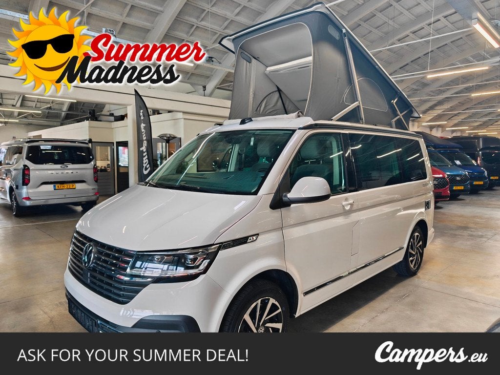 Volkswagen California Ocean T6.1 204PK TDI DSG 4MOTION, Caravans en Kamperen, Campers, Automaat, Buscamper of Camperbus, Volkswagen