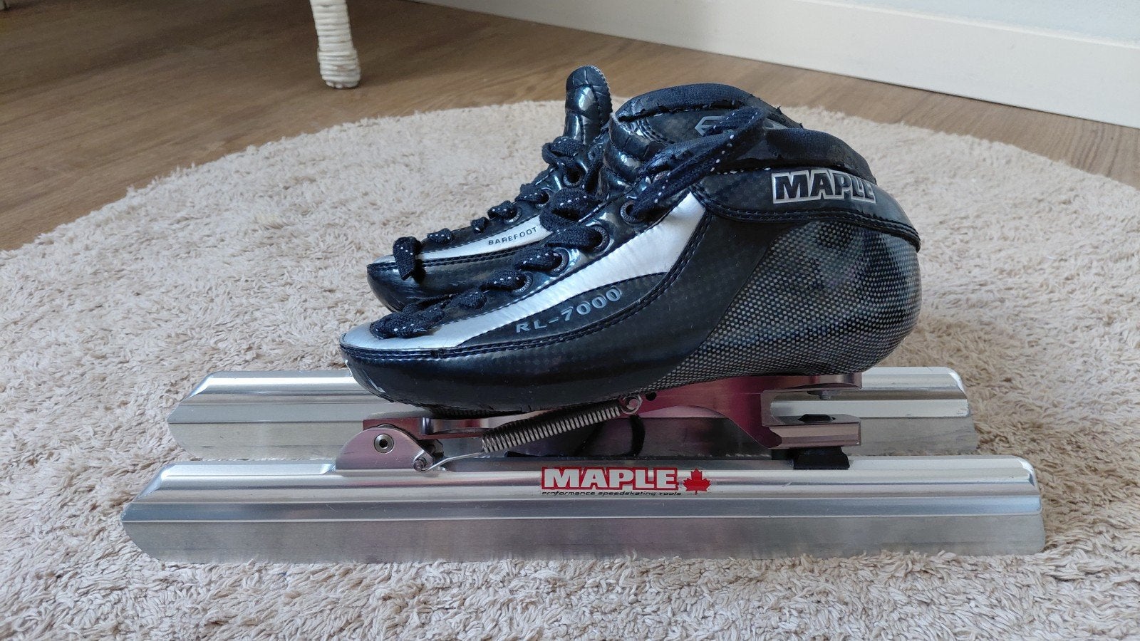 Maple Klapschaatsen - Maat 35 - Thermoplastische Schoen, Klapschaats, Gebruikt, Ophalen of Verzenden, Maple
