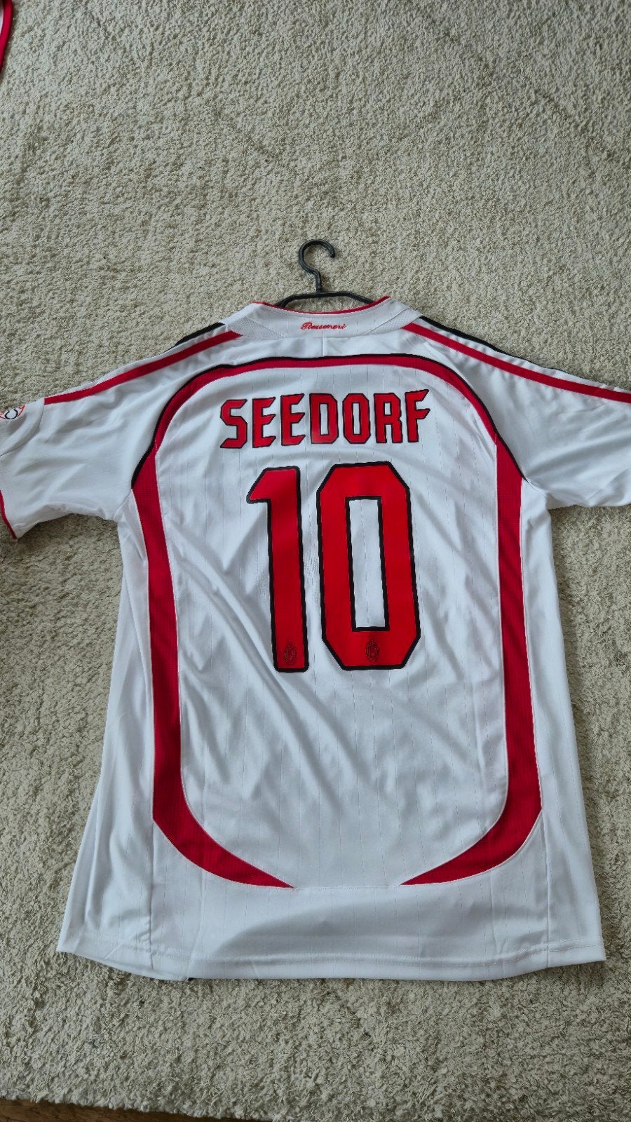 AC Milan 2006-2007 Seedorf #10 Champions League Final Shirt, Wit, Nieuw, Adidas, Voetbal