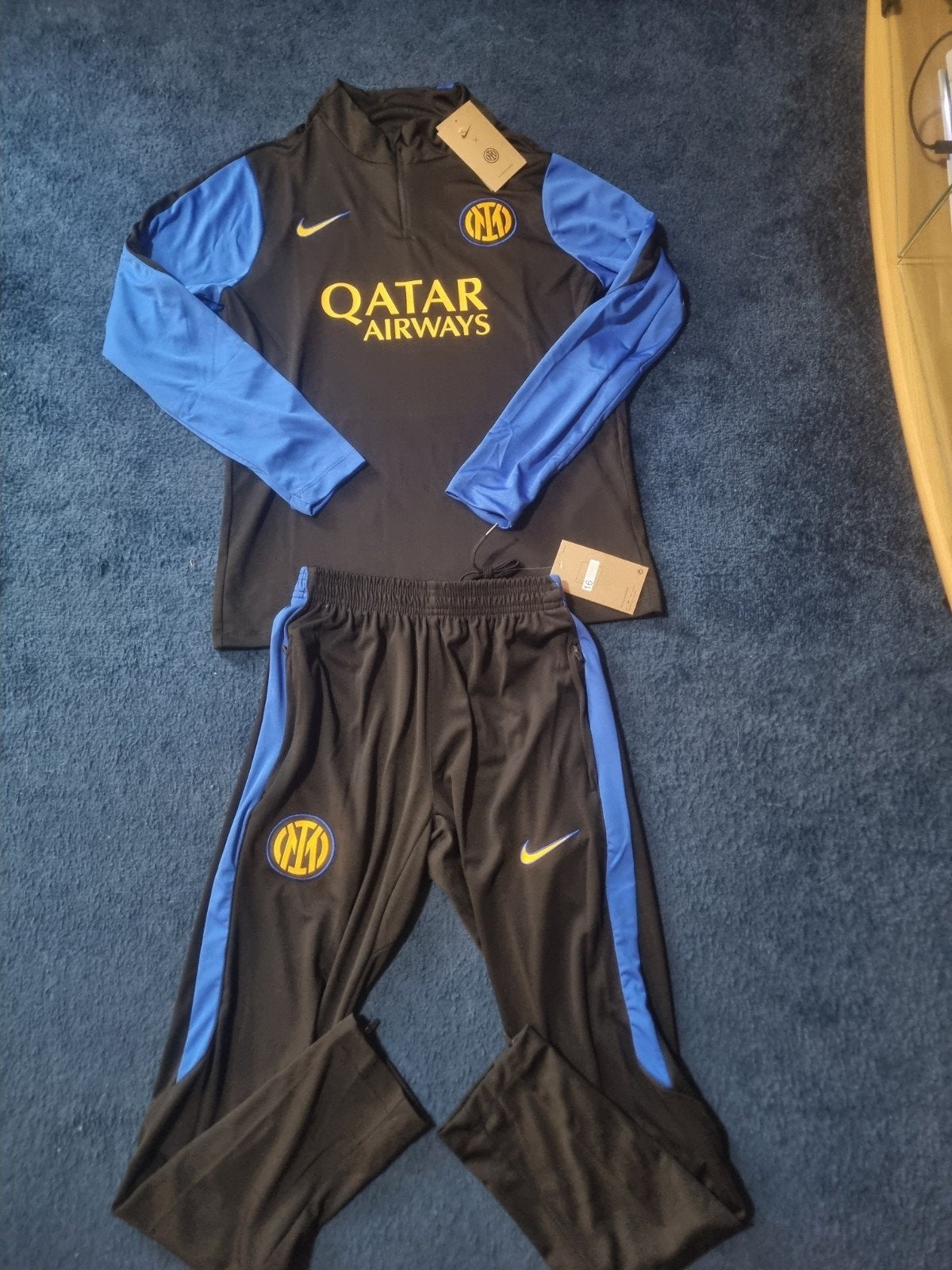 Nike Inter Milan Trainingspak - Maat 16 kinderen, Zwart, Nike, Nieuw, Overige maten