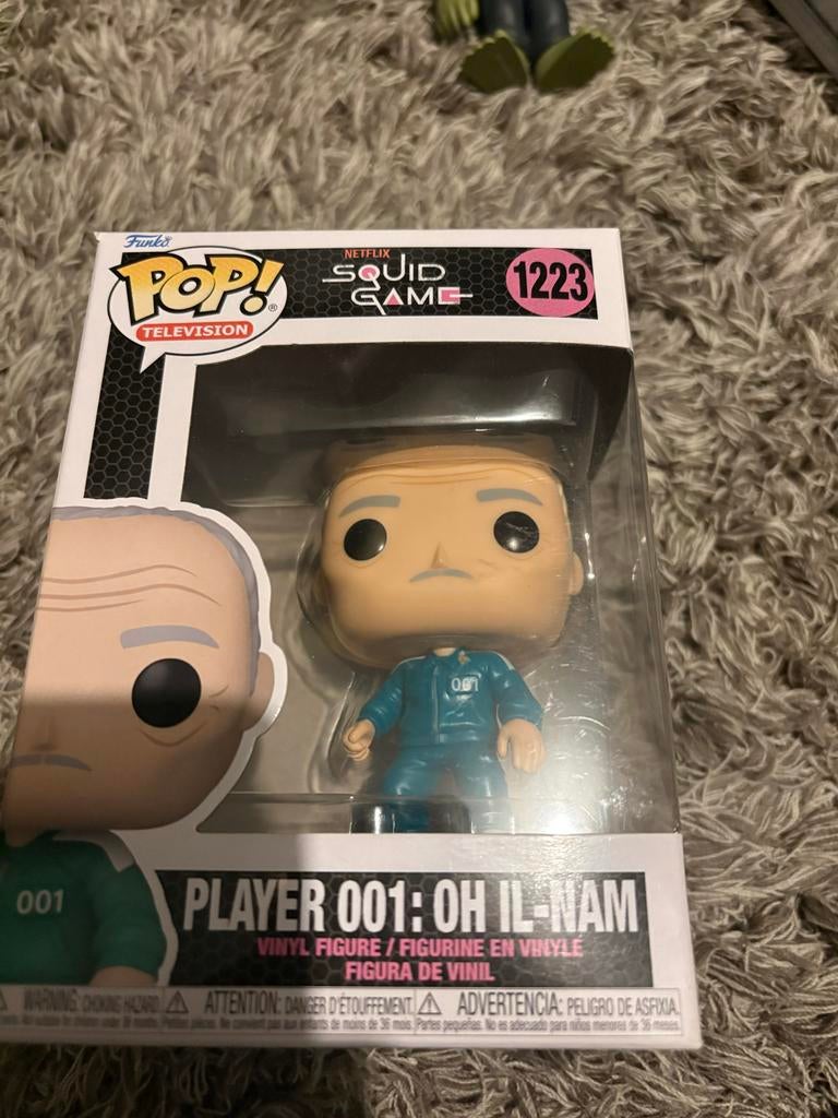 Funko Pop! Netflix Squid Game Player 001: Oh Il-Nam, Ophalen of Verzenden, Zo goed als nieuw
