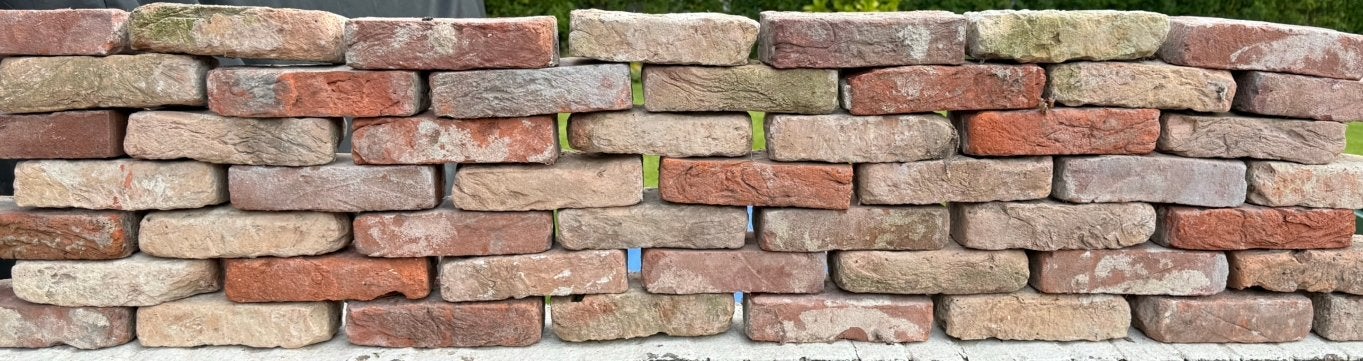 Oude metselstenen 1450 stuks, 4x9x17/18 cm, Doe-het-zelf en Verbouw, Metselstenen, Ophalen, Gebruikt, Bakstenen