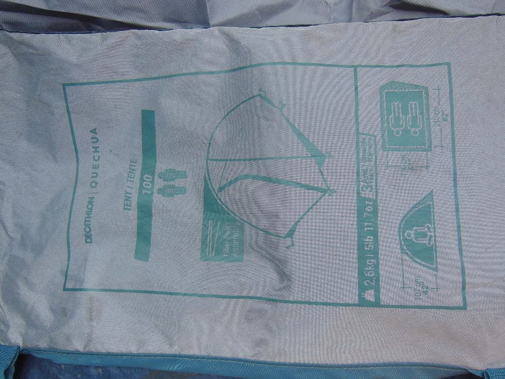 2 persoons tent decathlon, Ophalen of Verzenden, Zo goed als nieuw, Tot en met 2