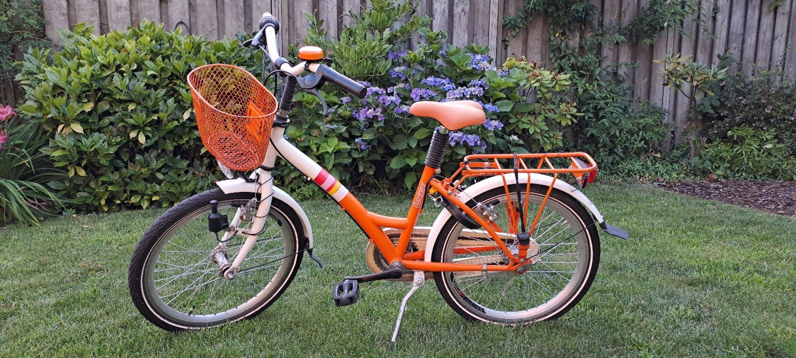 Loekie 20 inch kinderfiets met 3 versnellingen, Ophalen, Gebruikt, Terugtraprem, 20 inch of meer
