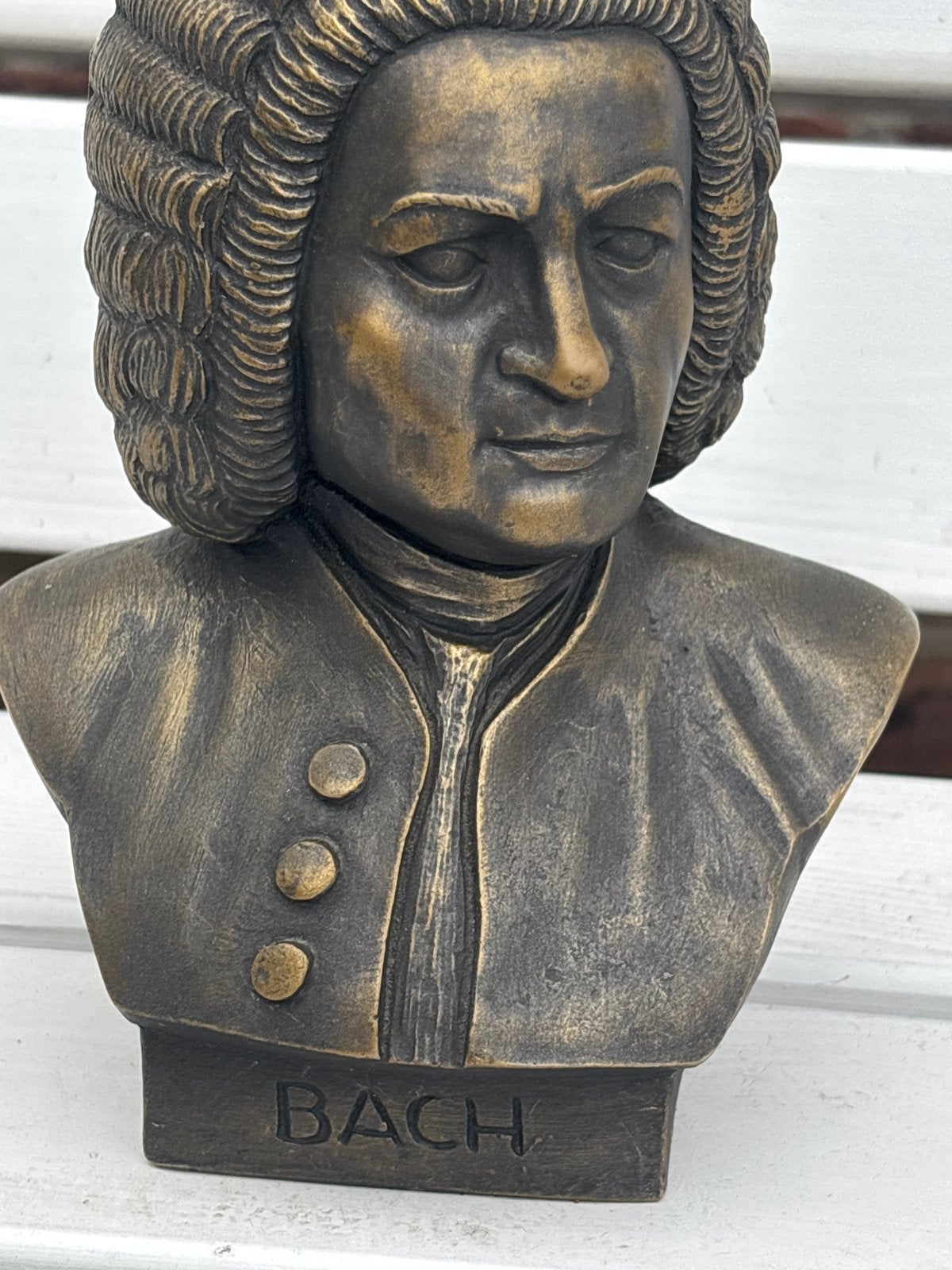 Vintage Bach Buste - Componist Standbeeld, Antiek en Kunst, Ophalen of Verzenden