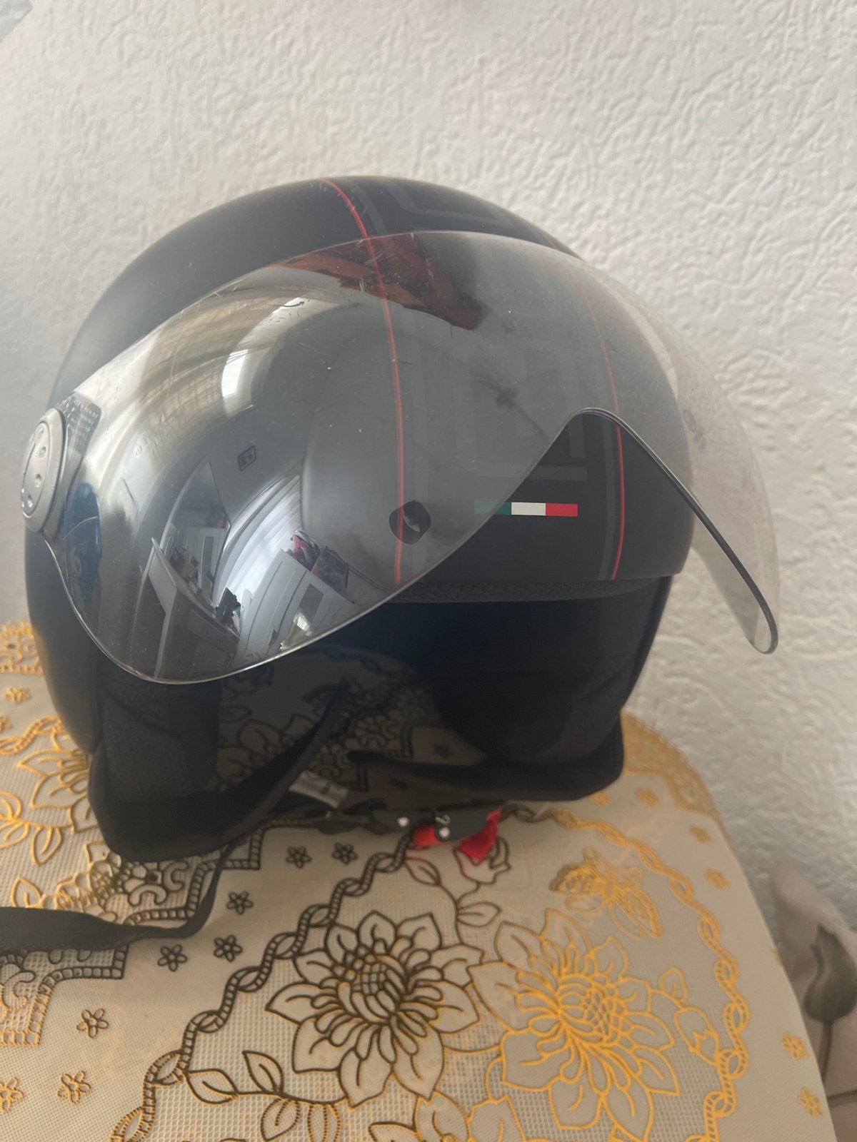 Zwarte scooterhelm met vizier - Maat XXL, Ophalen, Zo goed als nieuw, Extra large of groter