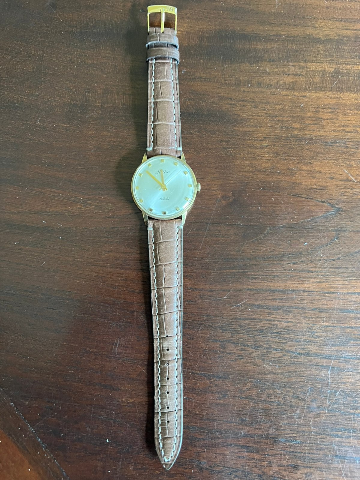 Foto 5 van Goud herenhorloge 3 stuks