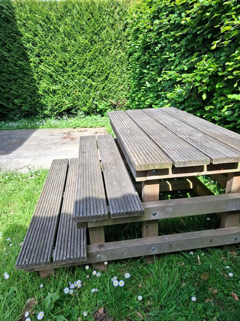 Trapje/ Opstap voor stacaravan, Ophalen of Verzenden, Rechthoekig, Hout
