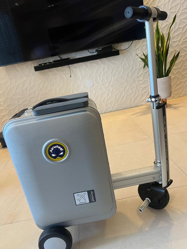 Airwheel SE3S Smart Ride-On Koffer - Zilver, Minder dan 50 cm, Ophalen of Verzenden, Zo goed als nieuw, Minder dan 35 cm