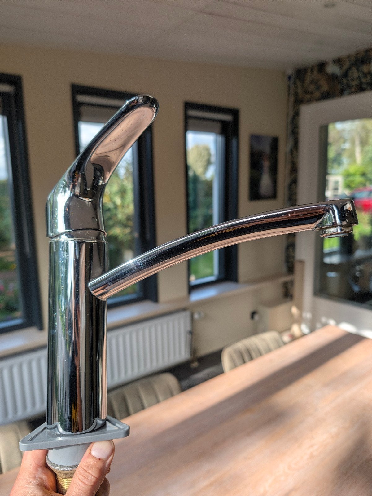 Hansgrohe Eengreeps Keukenmengkraan Chroom (Gebruikt), Ophalen of Verzenden, Zo goed als nieuw